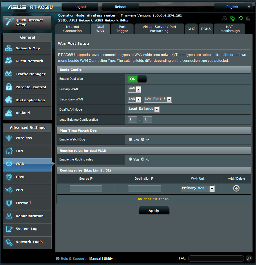 ASUS RT-AC68U REVIEW - 44 dual wan 1
