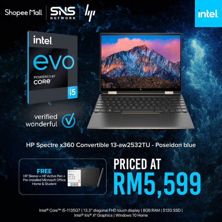 Intel® Evo™ laptops are designed to satiate all your modern computing needs! - 32 HP Spectre x360 13
