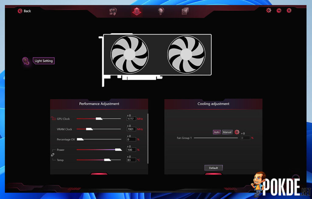 COLORFUL iGame GeForce RTX 3050 Ultra Duo W OC Review — one for the compact white builds - 32 COLORFUL iGame GeForce RTX 3050 Ultra W DUO OC Review iGame Center GPU tuning
