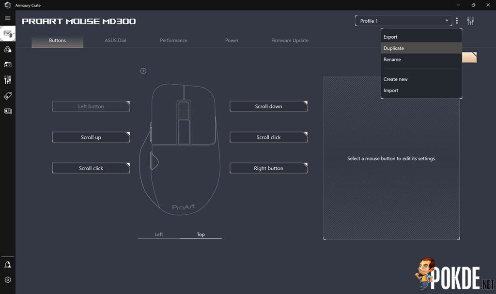 ASUS ProArt Mouse MD300 Review ft. ProArt Mouse Pad PS201 A3 — So I heard you like dials... - 26 ASUS ProArt Mouse MD300 Review Armoury Crate button assignment