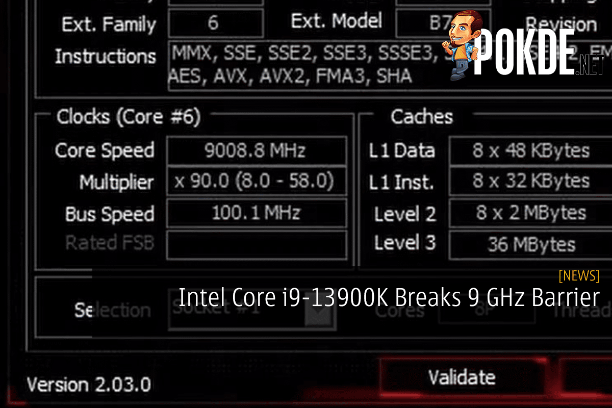 Intel Core i9-13900K Breaks 9 GHz Barrier - 19
