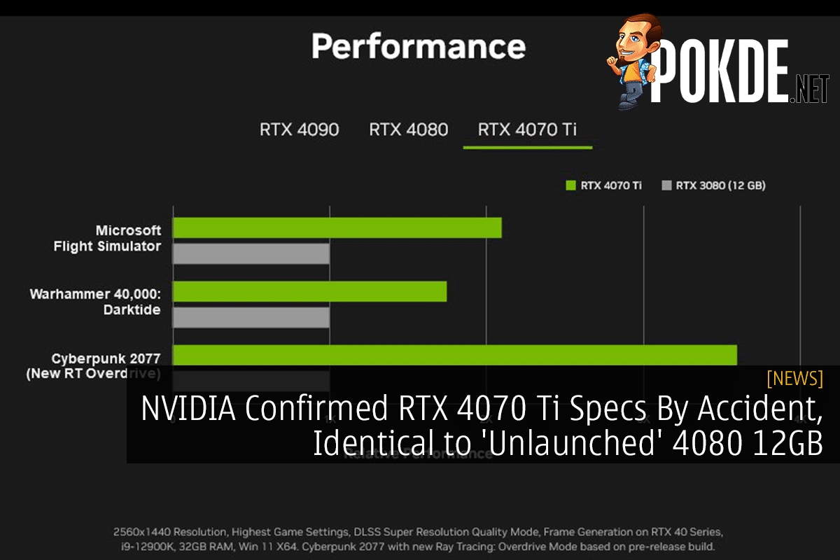 NVIDIA Confirmed RTX 4070 Ti Specs By Accident, Identical to 'Unlaunched' 4080 12GB - 15