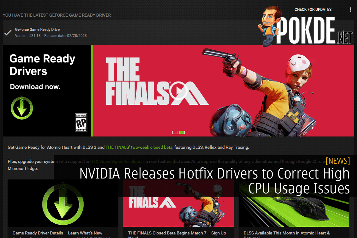 NVIDIA Releases Hotfix Drivers to Correct High CPU Usage Issues - 27