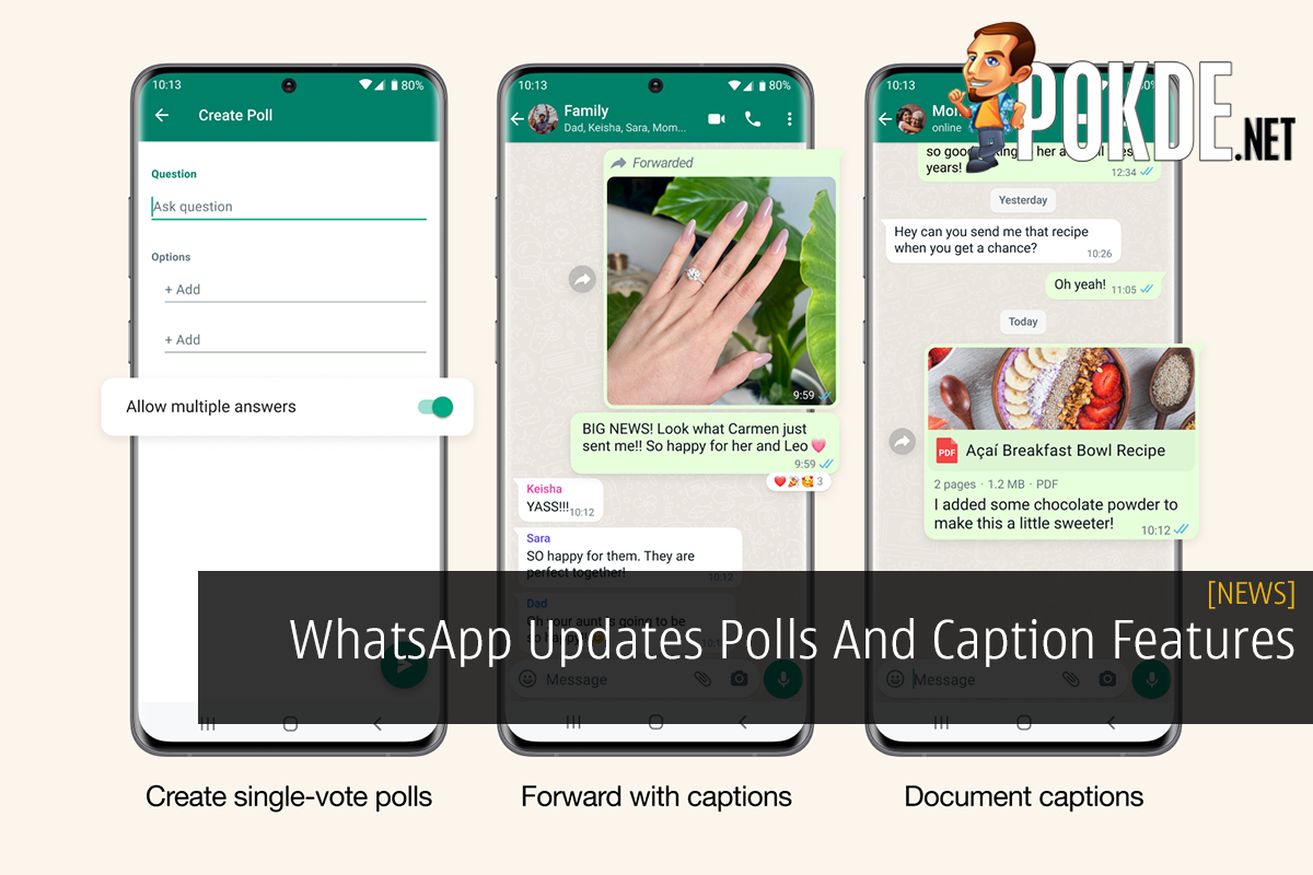 WhatsApp Updates Polls And Caption Features - 27