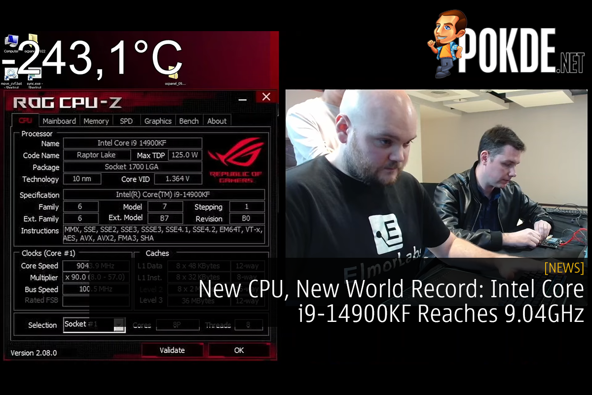 New CPU, New World Record: Intel Core i9-14900KF Reaches 9.04GHz - 26