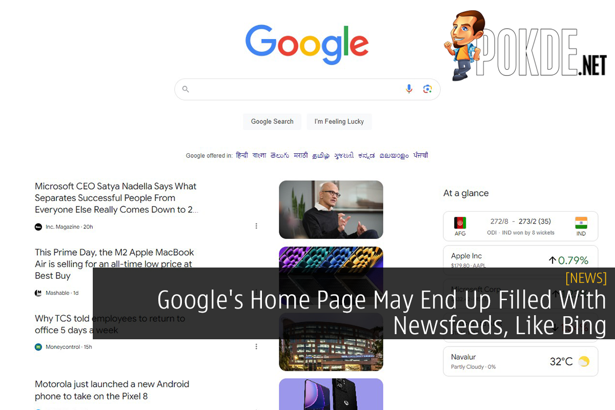 Google's Home Page May End Up Filled With Newsfeeds, Like Bing - 29