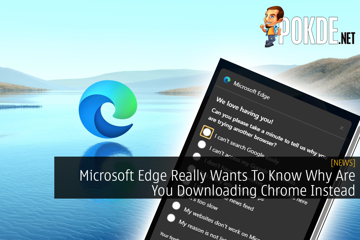 Microsoft Edge Really Wants To Know Why Are You Downloading Chrome Instead - 25