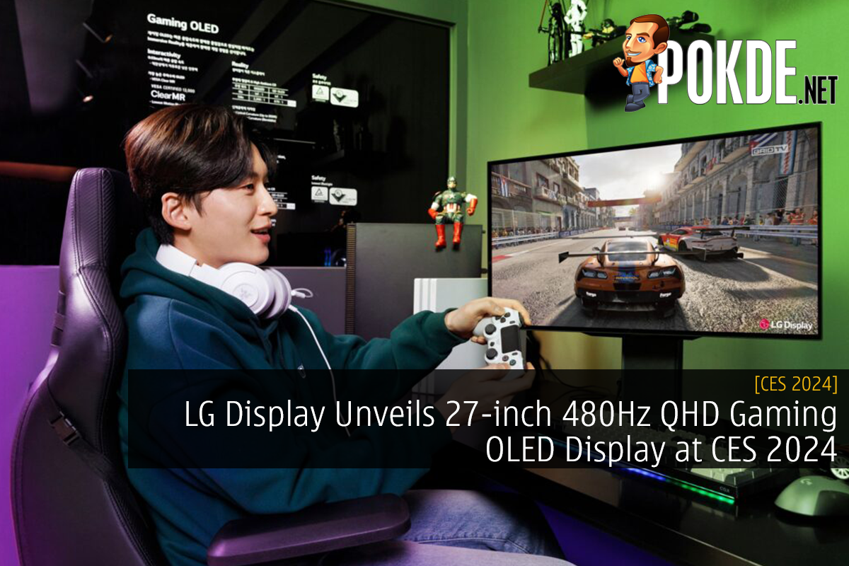 [CES 2024] LG Display Unveils 27-inch 480Hz QHD Gaming OLED Display at CES 2024 - 27