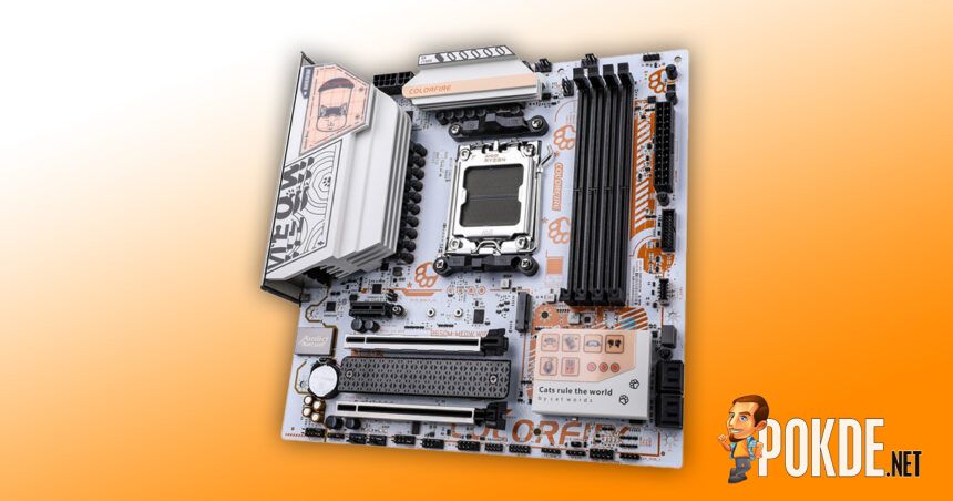 COLORFUL Debuts COLORFIRE B650M-MEOW WIFI Motherboard With Cat-Themed Designs - 13