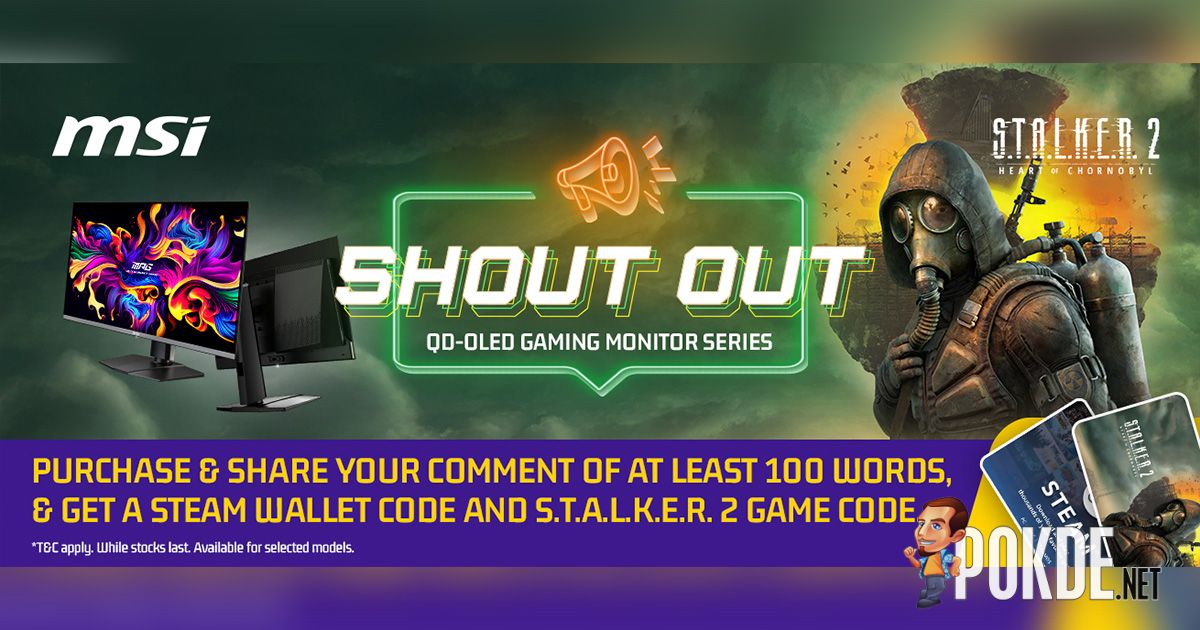 MSI Offers Free S.T.A.L.K.E.R. 2 & $30 Steam Voucher With Select QD-OLED Monitor Purchase - 60